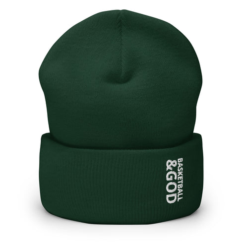 Basketball &God Cuffed Beanie